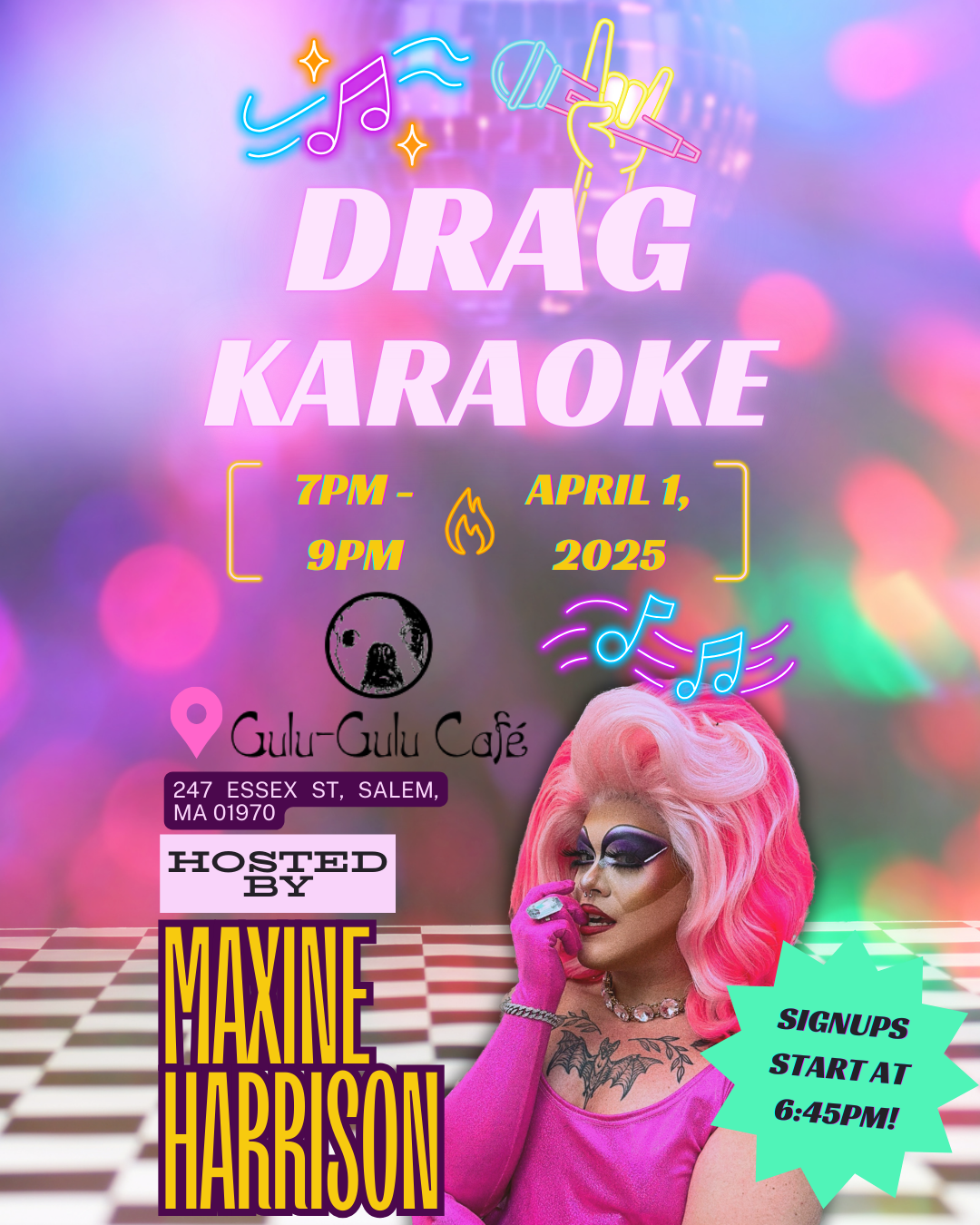 Karaoke w/ Maxine Harrison!