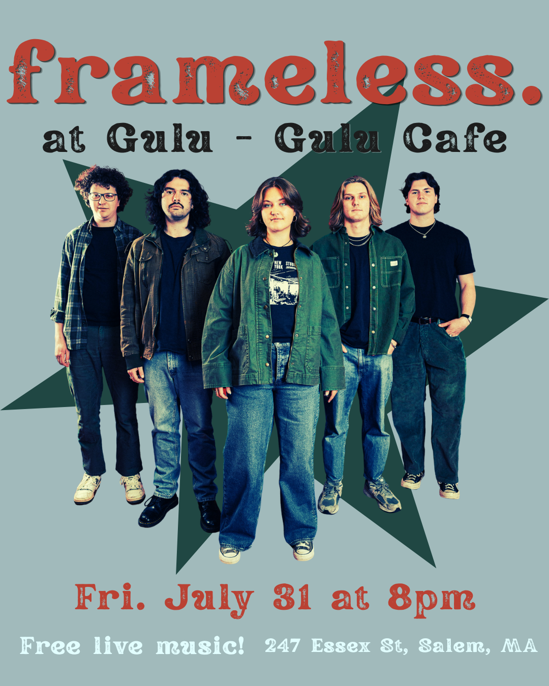 FRAMELESS - FREE LIVE MUSIC
